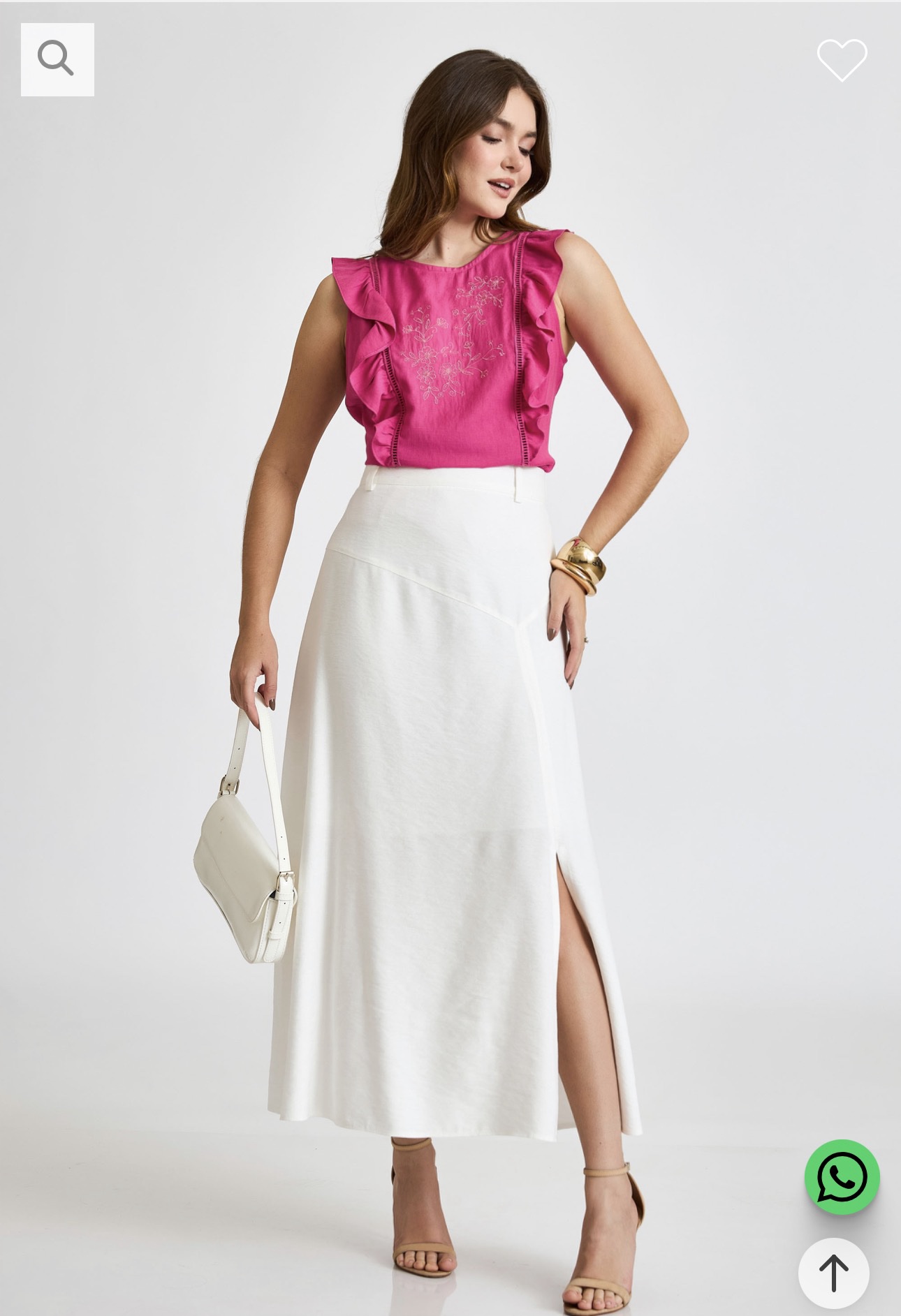 Blusa Luiza Pink Inicial A - Imagem 2