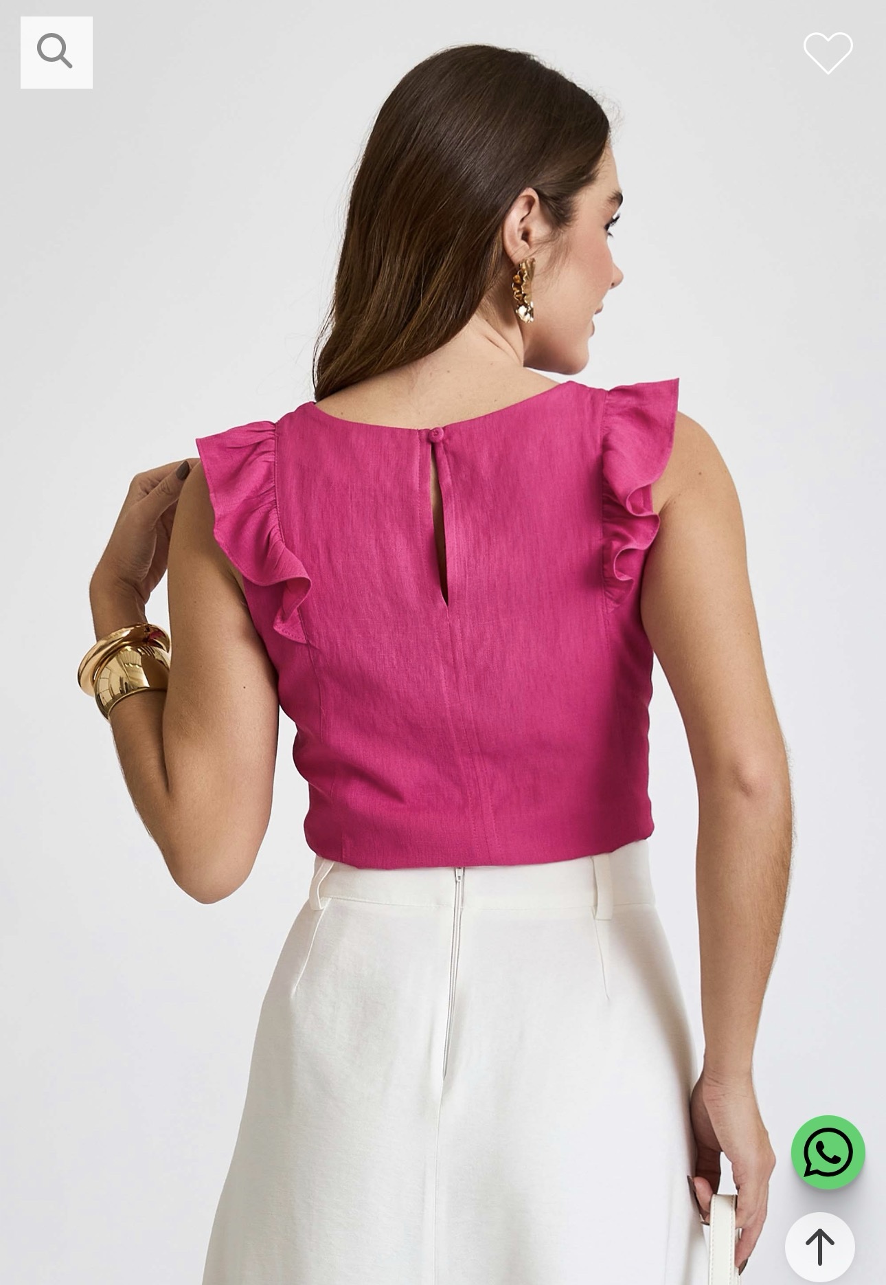 Blusa Luiza Pink Inicial A - Imagem 3