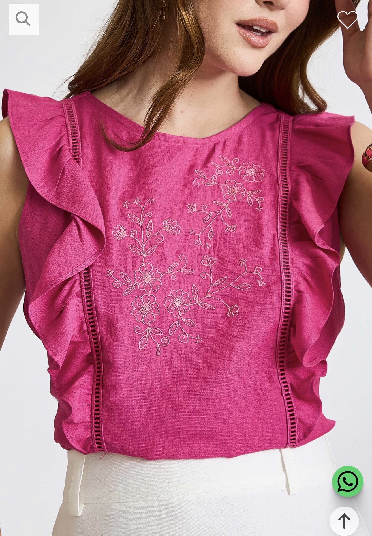 Blusa Luiza Pink Inicial A - Imagem 4