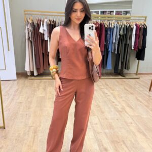 Conjunto Danila Marrom Inicial A