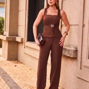 Conjunto Sandra Marrom Inicial A